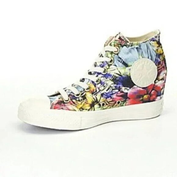 Converse Shoes - Converse Chuck Taylor All Star Lux Floral Hidden Wedge Sneakers